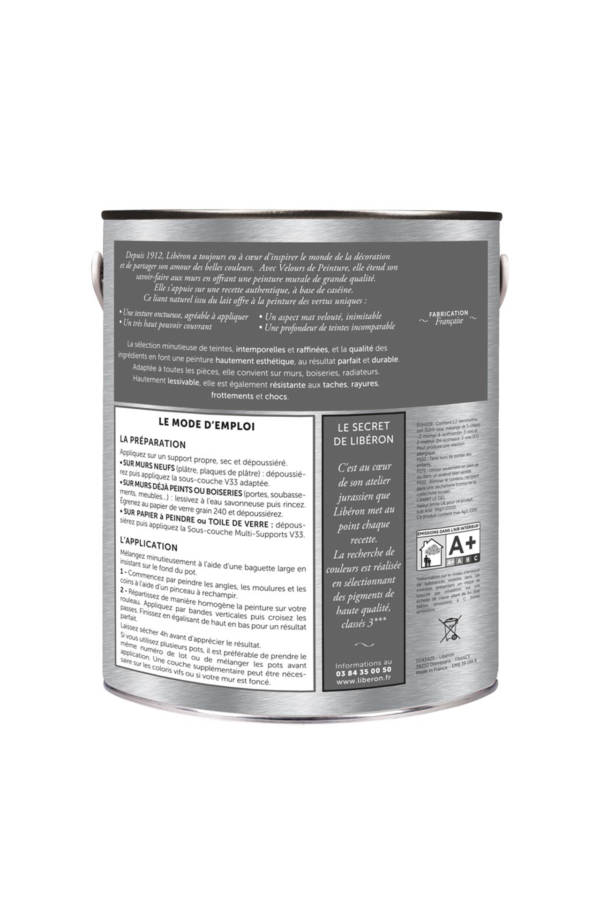 VELOURS DE PEINTURE ® - Couleur Gris Conserverie - Libéron